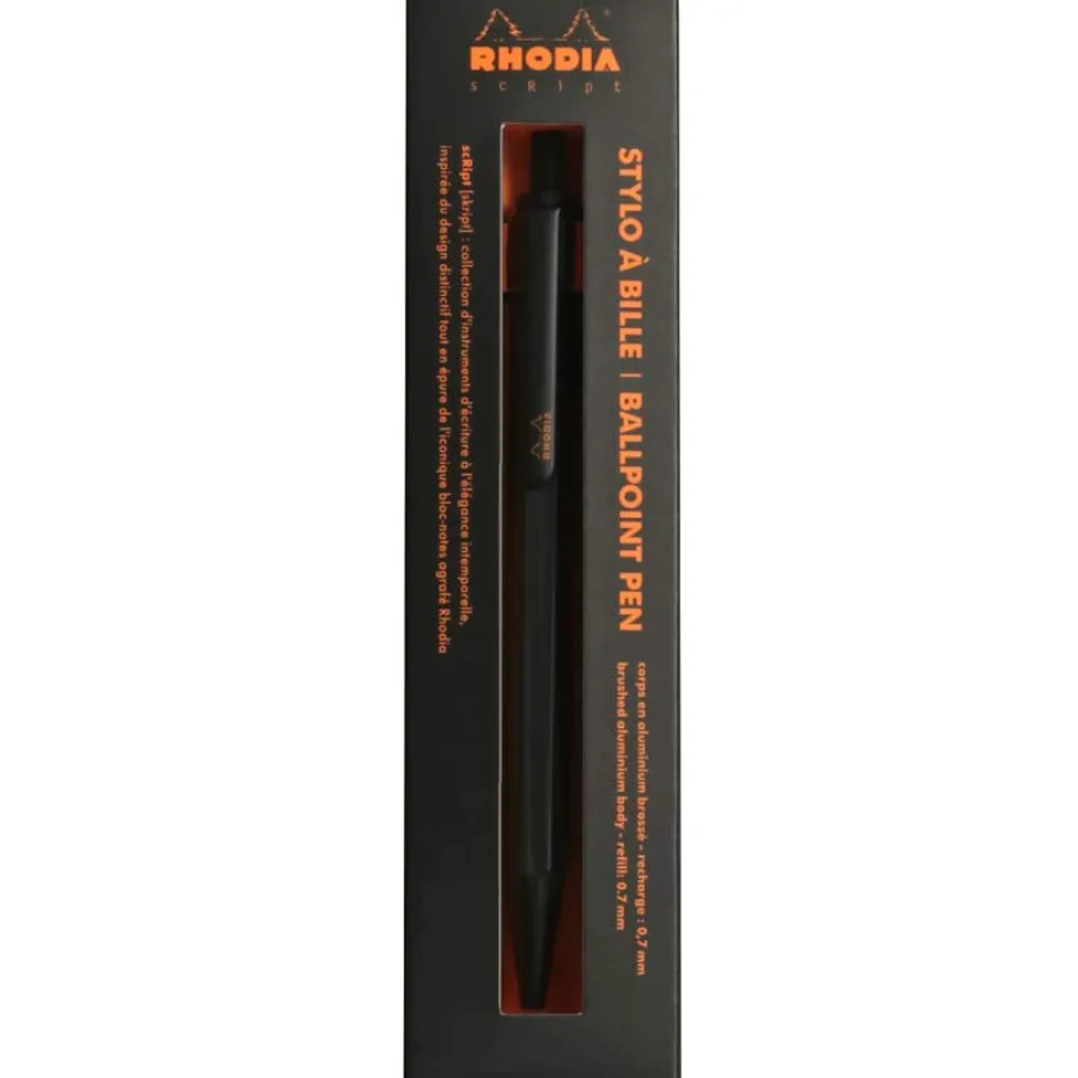 Długopis kulkowy scRipt - Rhodia - Black