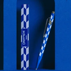 Długopis 849 Mosaic z etui - Caran d'Ache - Royal Blue