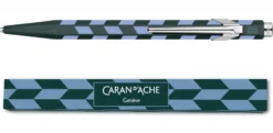 Długopis 849 Mosaic z etui - Caran d'Ache - Spruce Green