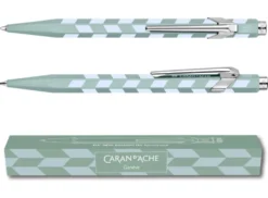 Długopis 849 Mosaic z etui - Caran d'Ache - Water Green