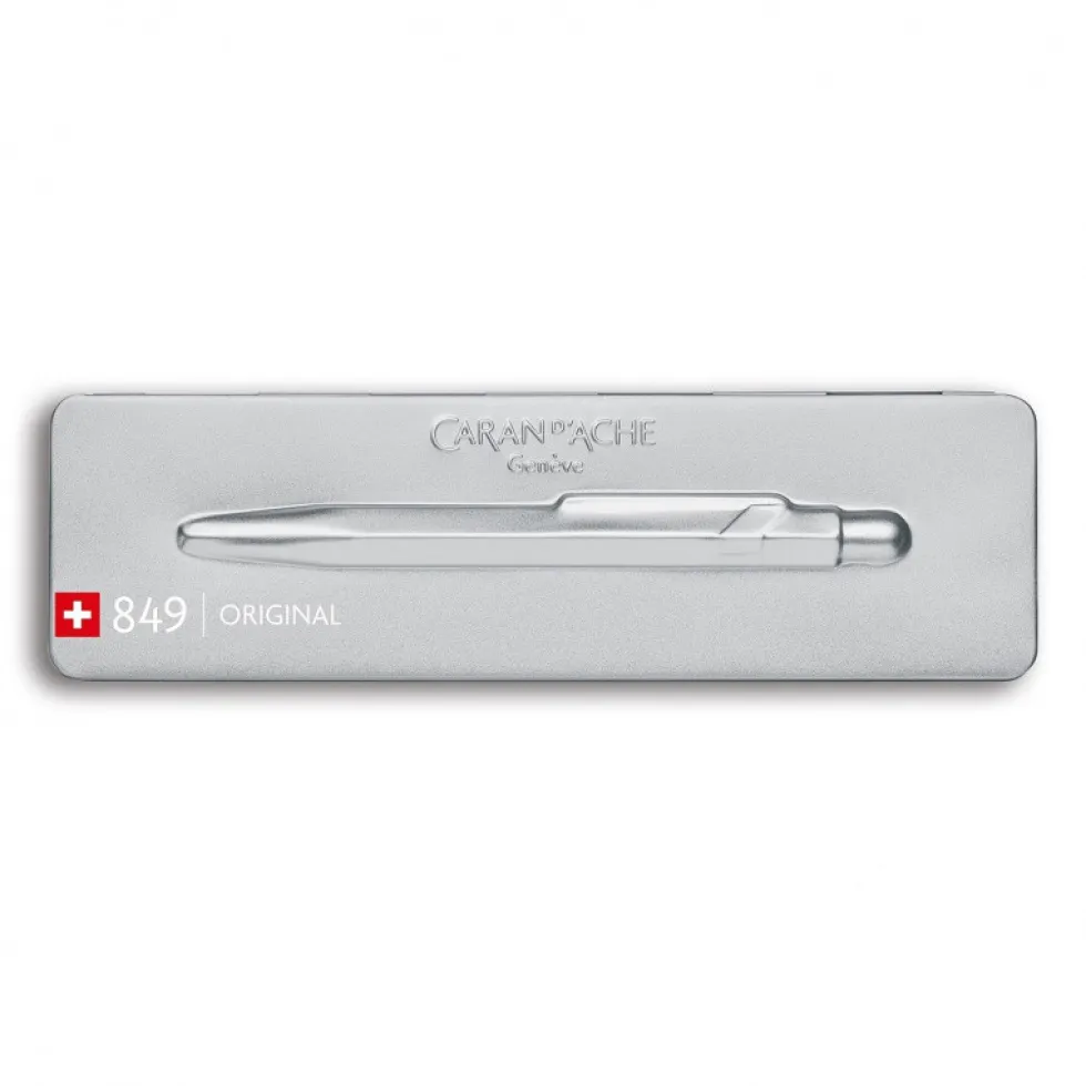 Długopis 849 Original z etui - Caran d'Ache - Silver