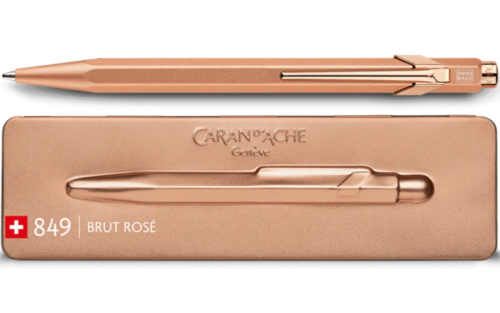 Długopis 849 PopLine z etui - Caran d'Ache - Brut Rose