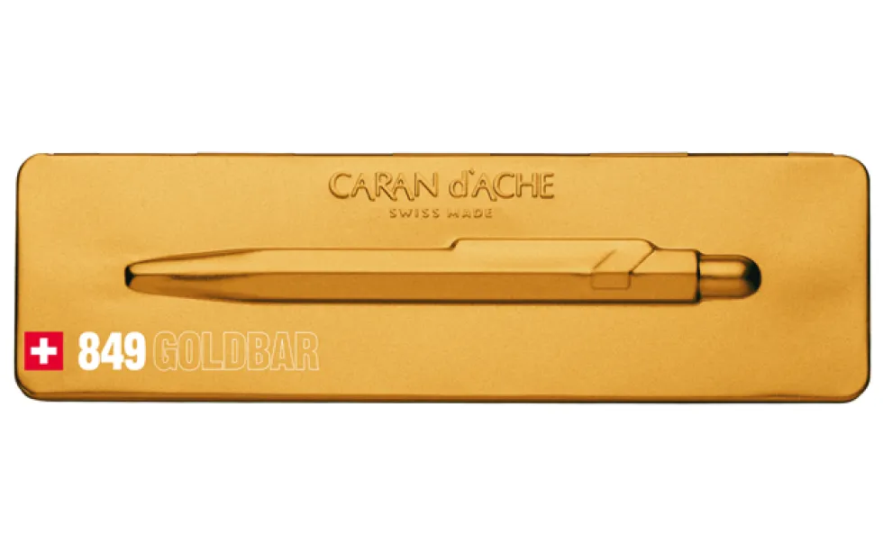 Długopis 849 PopLine z etui - Caran d'Ache - Goldbar