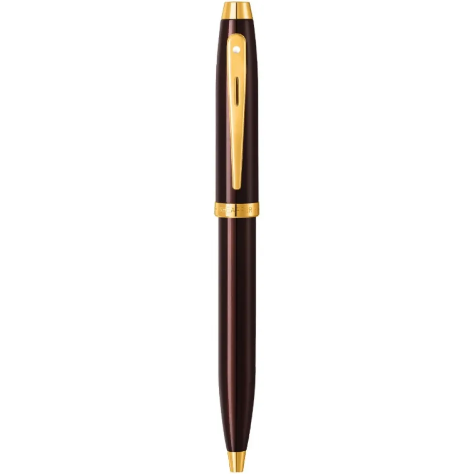 Długopis 100 - Sheaffer - Coffee Brown Gold Trim