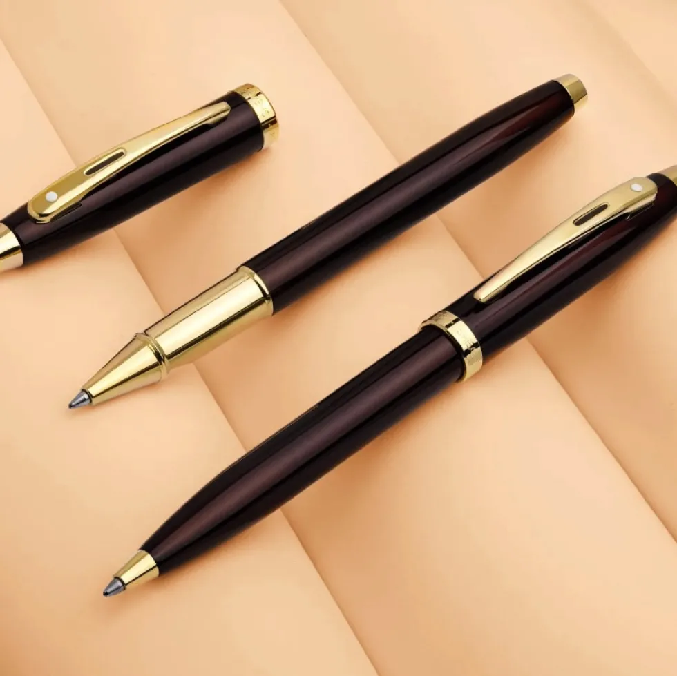 Długopis 100 - Sheaffer - Coffee Brown Gold Trim