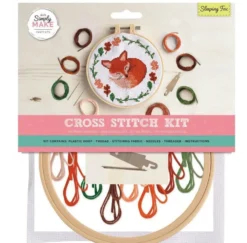 Duży zestaw do haftu krzyżykowego - doCrafts - Śpiący lisek