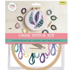 Duży zestaw do haftu krzyżykowego - doCrafts - Piórka