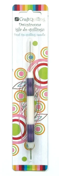 Dwustronna igła do quillingu - DpCraft - długa, 17 cm