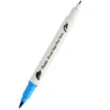 Dwustronny pisak pędzelkowy Brush Sign Pen Twin - Pentel - błękitny