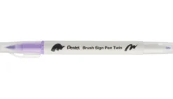 Dwustronny pisak pędzelkowy Brush Sign Pen Twin - Pentel - heliotrop