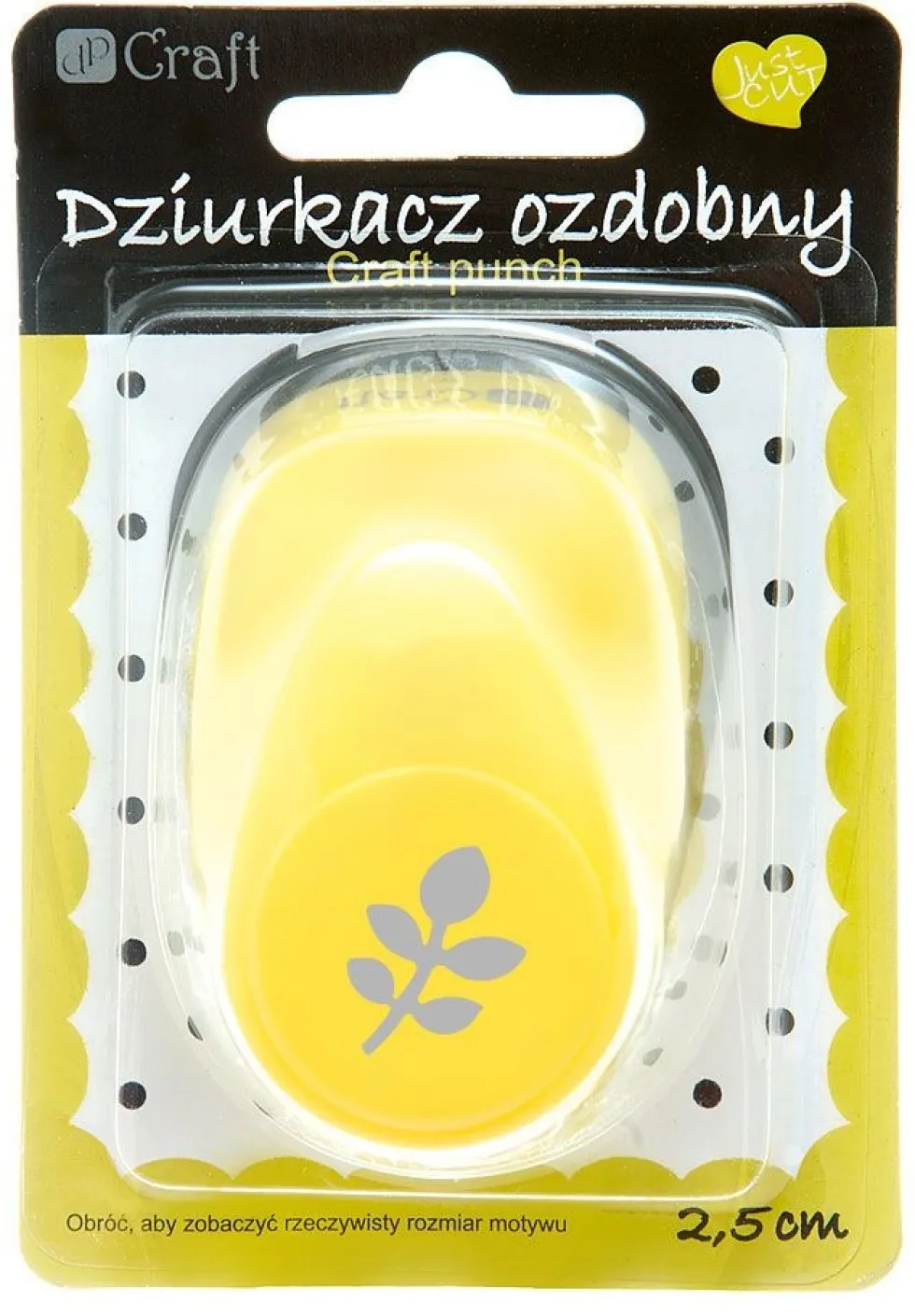 Dziurkacz ozdobny Gałązka - DpCraft - 2,5 cm