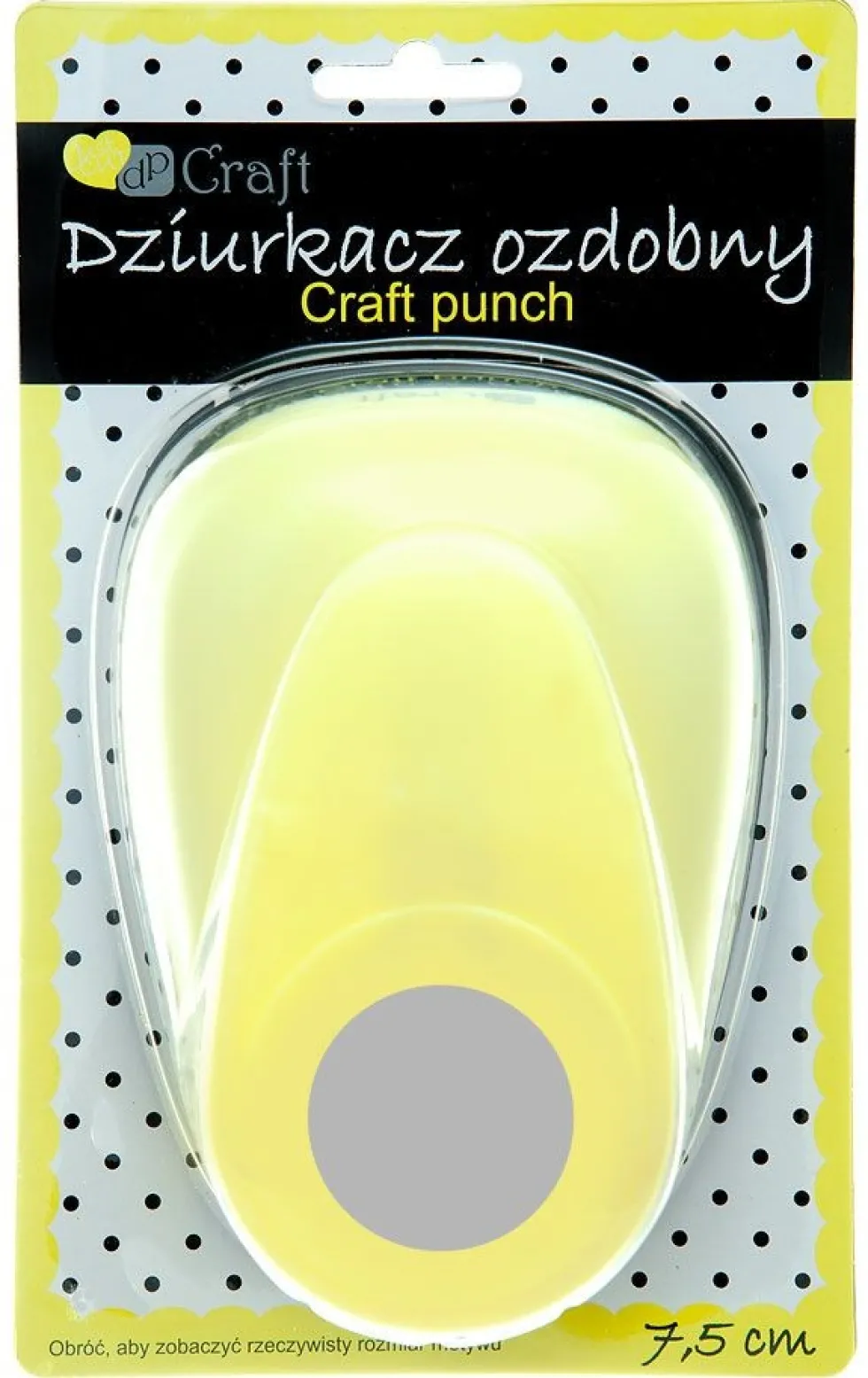 Dziurkacz ozdobny Koło - DpCraft - 7,5 cm