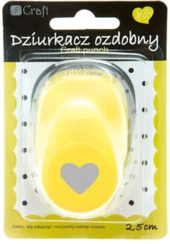 Dziurkacz ozdobny Serce - DpCraft - 2,5 cm
