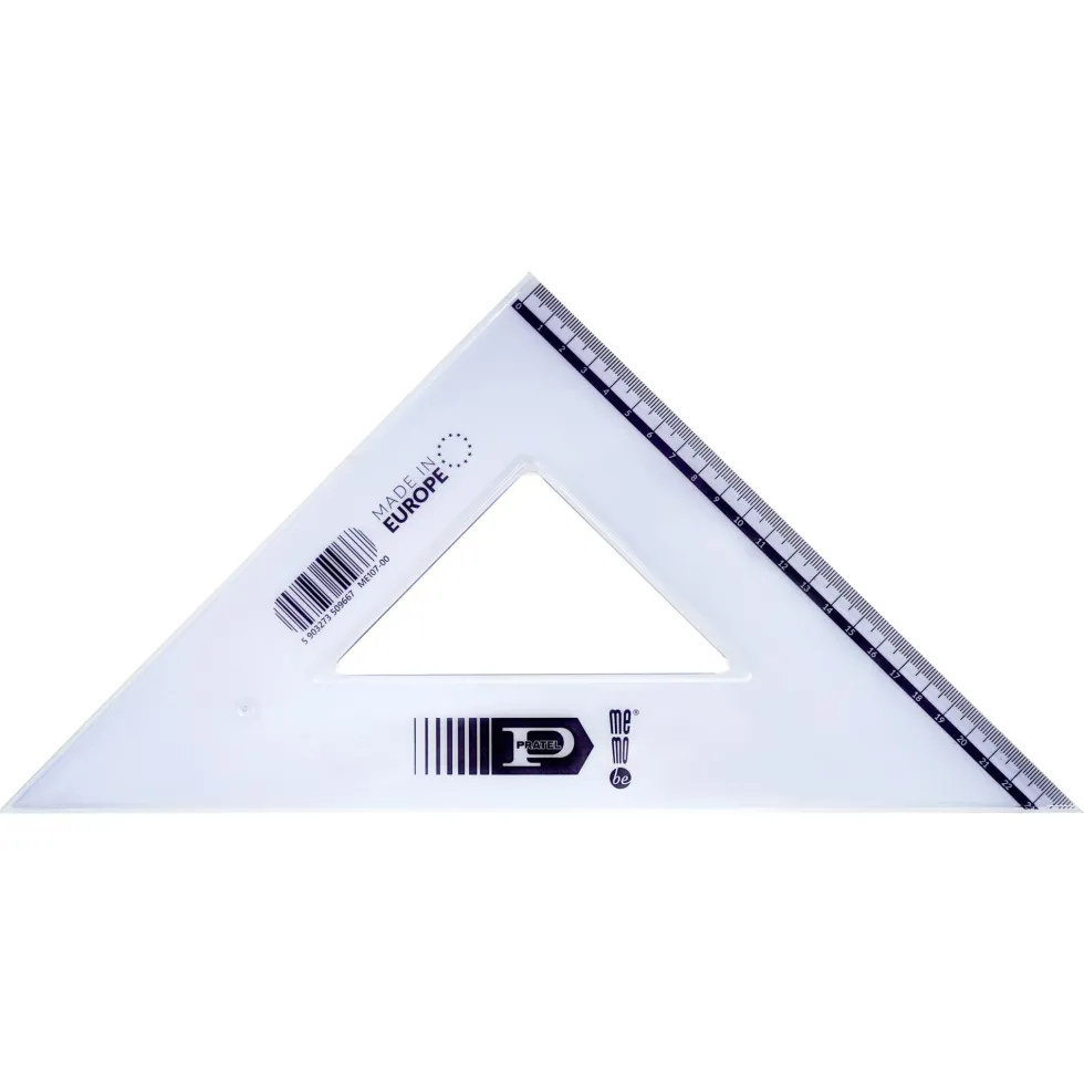 Ekierka plastikowa Pratel - MemoBe - 35 cm 45 stopni