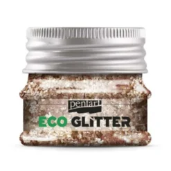 Eko brokat sypki Eco Glitter - Pentart - różowe złoto, gruby, 15 g