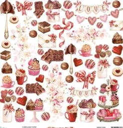 Elementy do wycinania 30,5 x 30,5 cm - Mintay - Chocolate Kiss