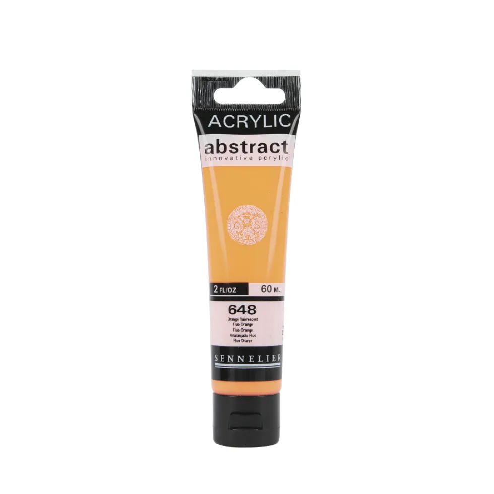 Farba akrylowa Abstract - Sennelier - 648 Fluorescent Orange 60 ml