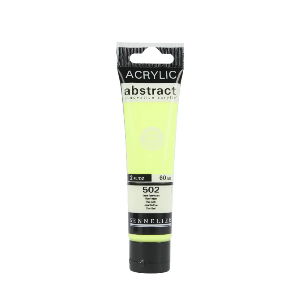 Farba akrylowa Abstract - Sennelier - 502 Fluorescent Yellow 60 ml