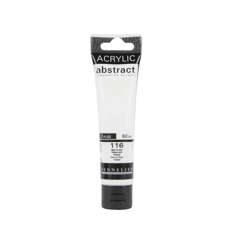 Farba akrylowa Abstract - Sennelier - 116 Titanium White 60 ml