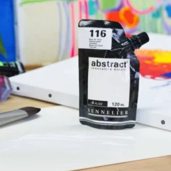 Farba akrylowa Abstract - Sennelier - 116 Titanium White 120 ml