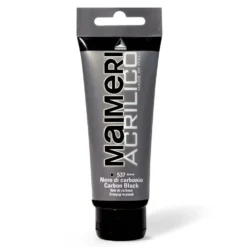 Farba akrylowa Acrilico - Maimeri - 537, Carbon Black, 200 ml