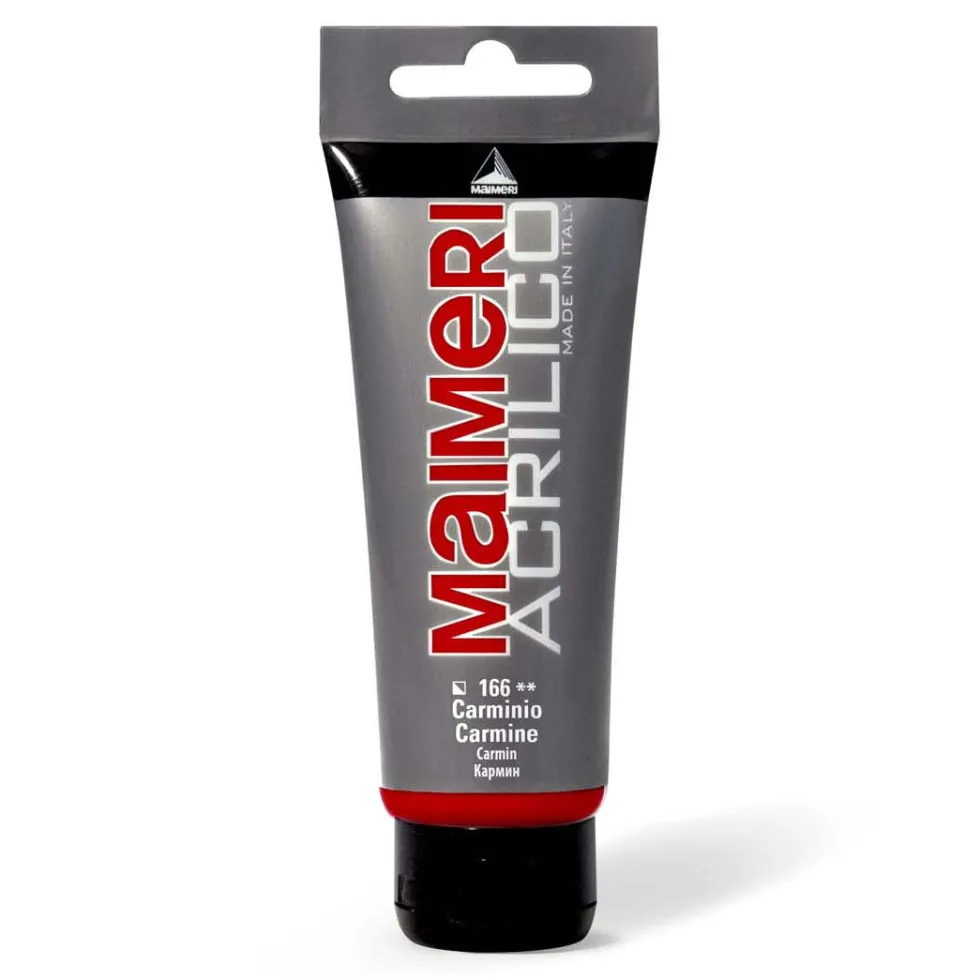 Farba akrylowa Acrilico - Maimeri - 166, Carmine, 200 ml