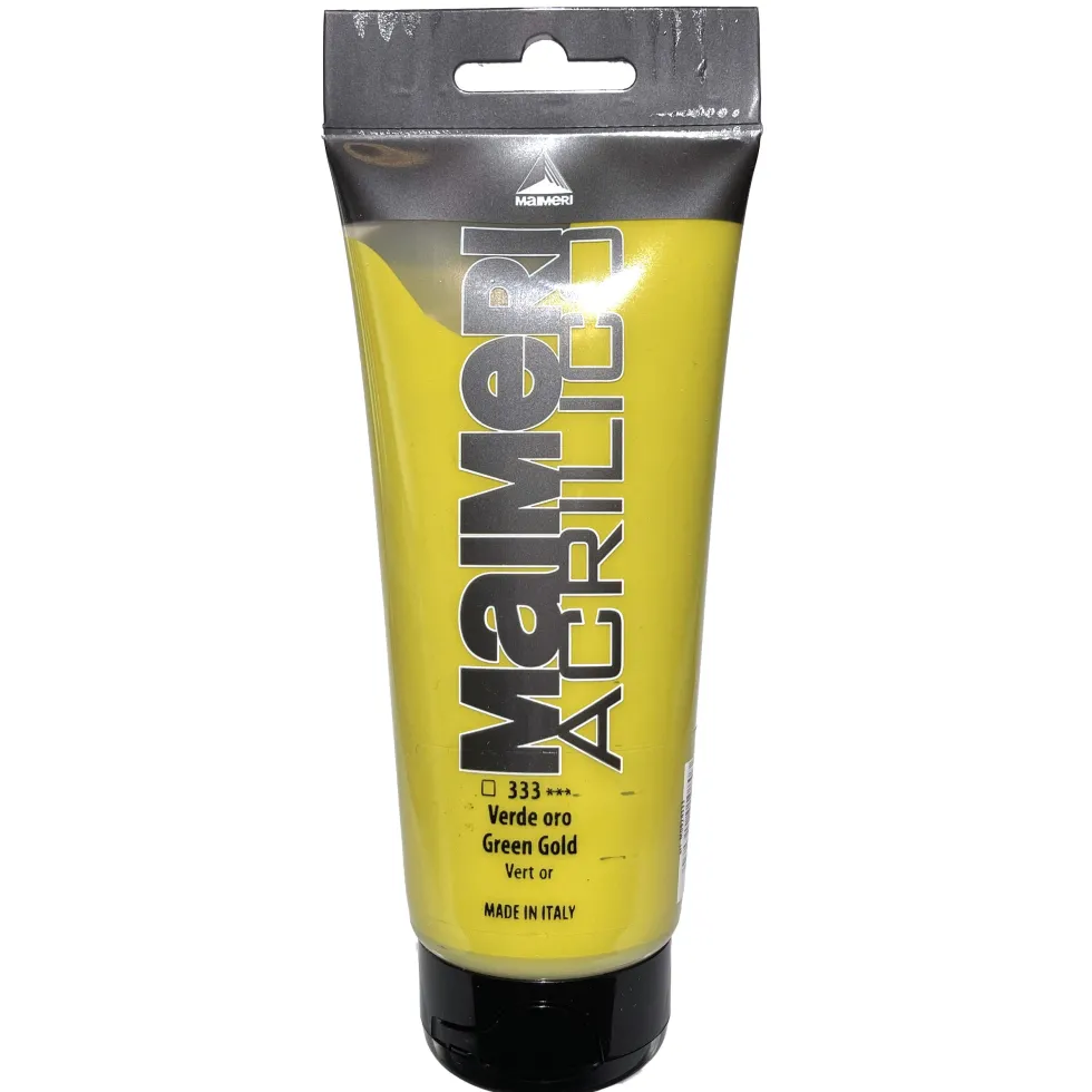 Farba akrylowa Acrilico - Maimeri - 333, Gold Green, 200 ml