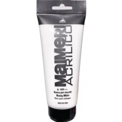 Farba akrylowa Acrilico - Maimeri - 009, Mixing White, 200 ml