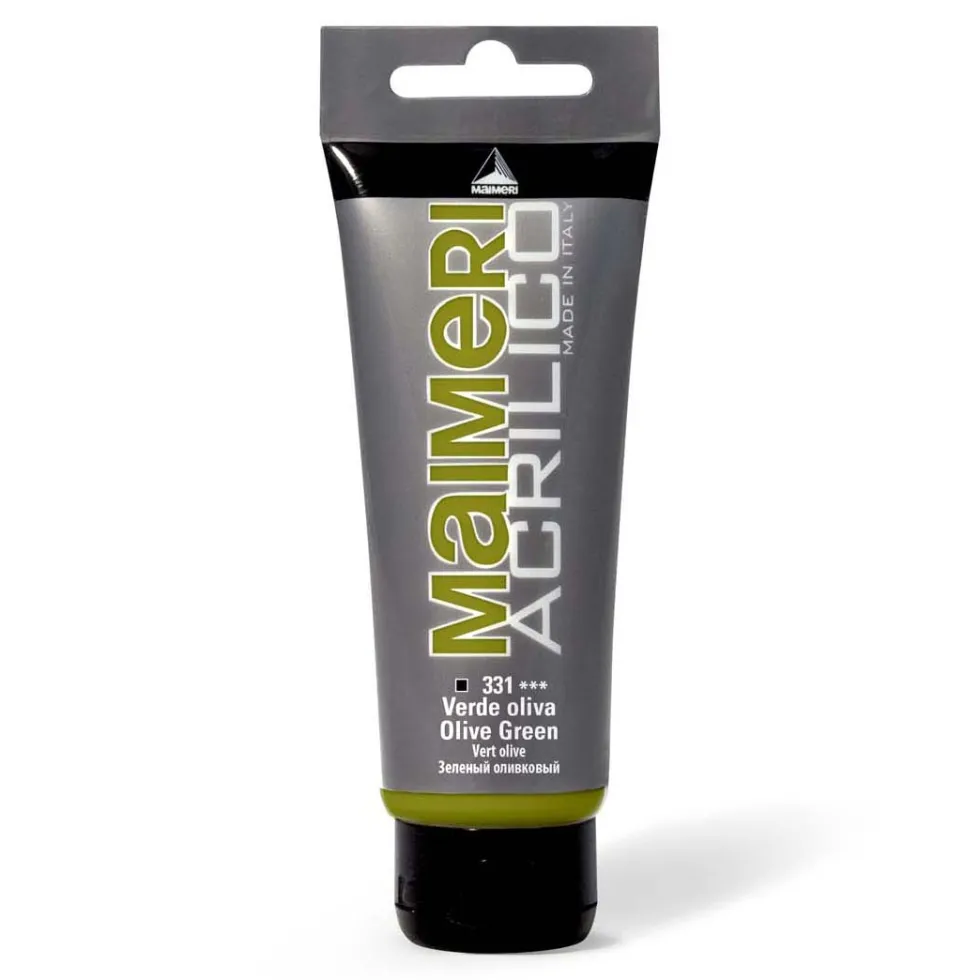 Farba akrylowa Acrilico - Maimeri - 331, Olive Green, 200 ml