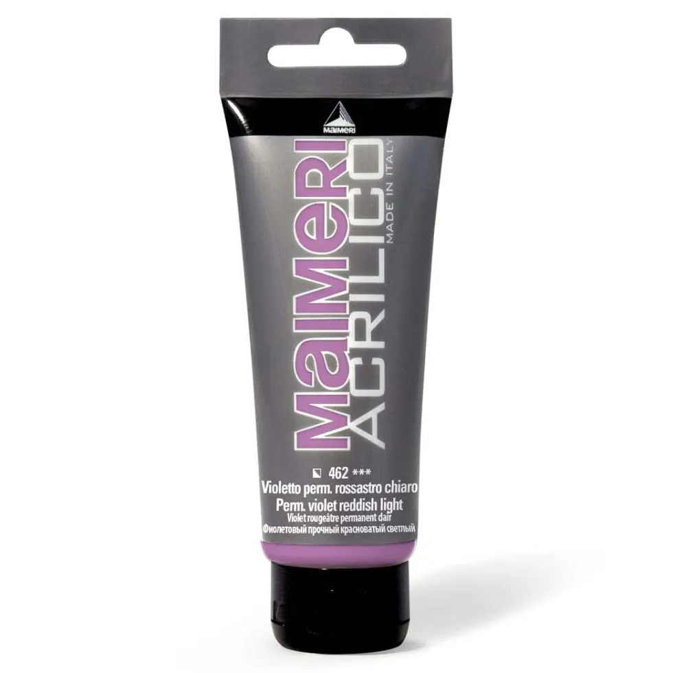 Farba akrylowa Acrilico - Maimeri - 462, Permanent Violet Reddish Light, 200 ml