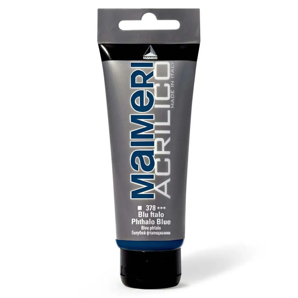 Farba akrylowa Acrilico - Maimeri - 378, Phthalo Blue, 200 ml
