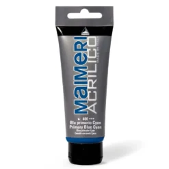 Farba akrylowa Acrilico - Maimeri - 400, Primary Blue Cyan, 200 ml