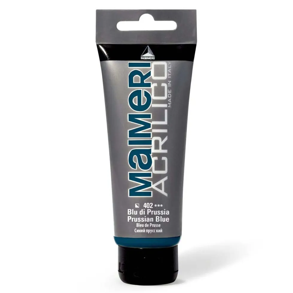 Farba akrylowa Acrilico - Maimeri - 402, Prussian Blue, 200 ml