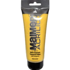 Farba akrylowa Acrilico - Maimeri - 122, Transparent Yellow, 200 ml