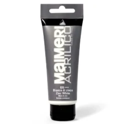 Farba akrylowa Acrilico - Maimeri - 020, Zinc White, 200 ml