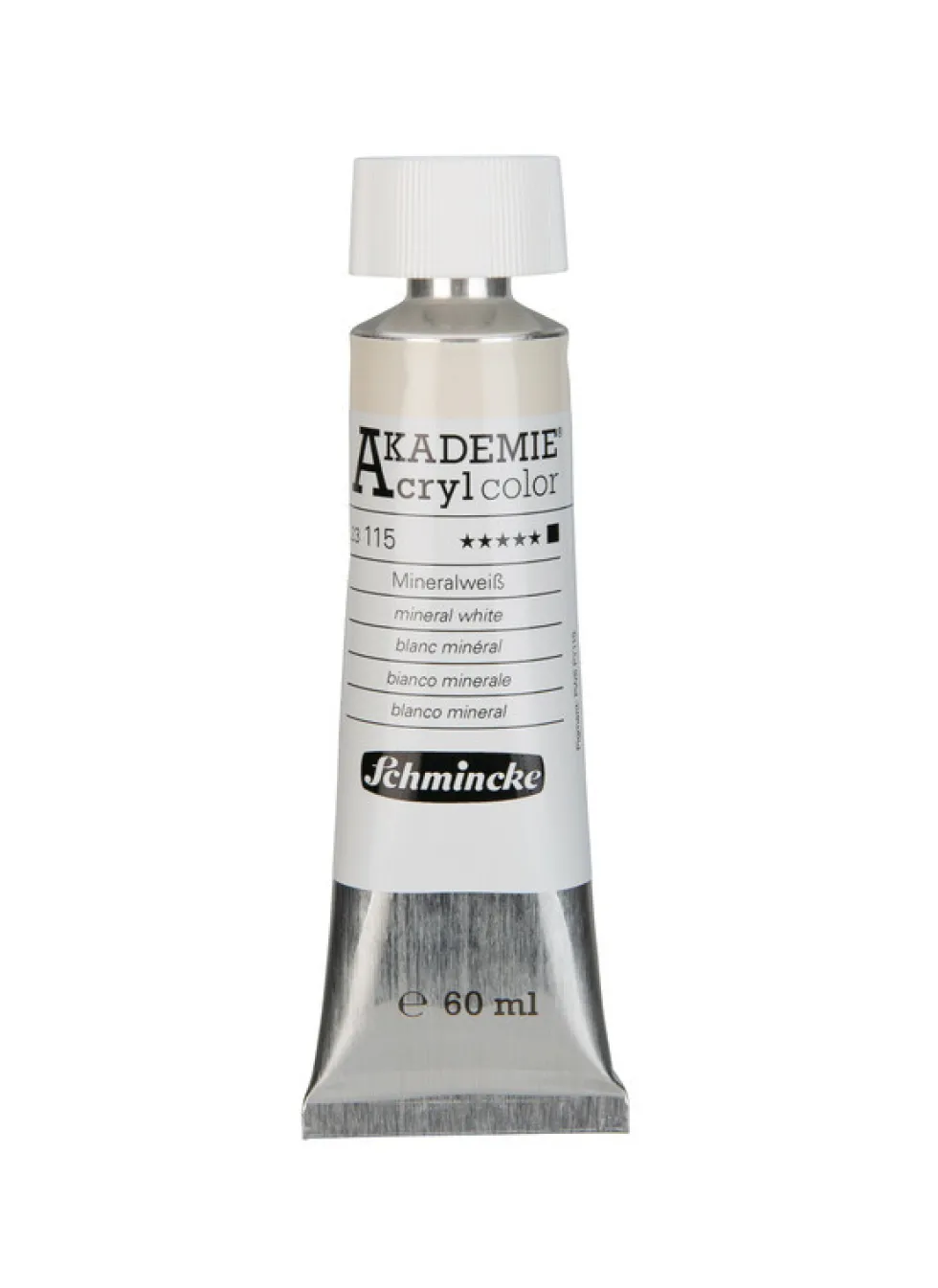 Farba akrylowa Akademie - Schmincke - 115, Mineral White, 60 ml
