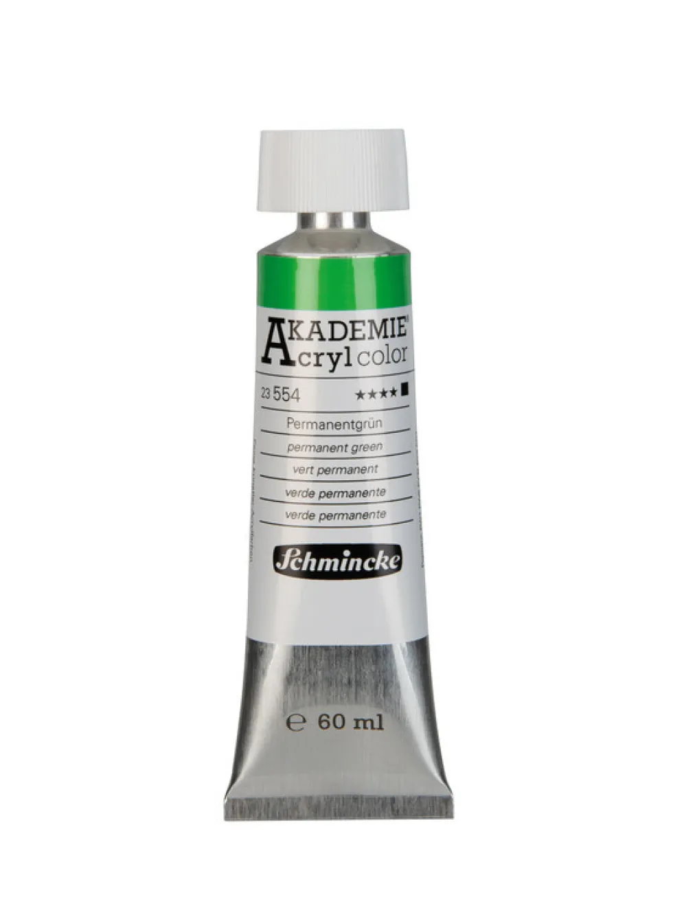 Farba akrylowa Akademie - Schmincke - 554, Permanent Green, 60 ml