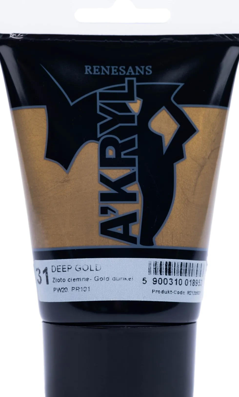 Farba akrylowa A'kryl metaliczna - Renesans - ciemnozłota, 100 ml