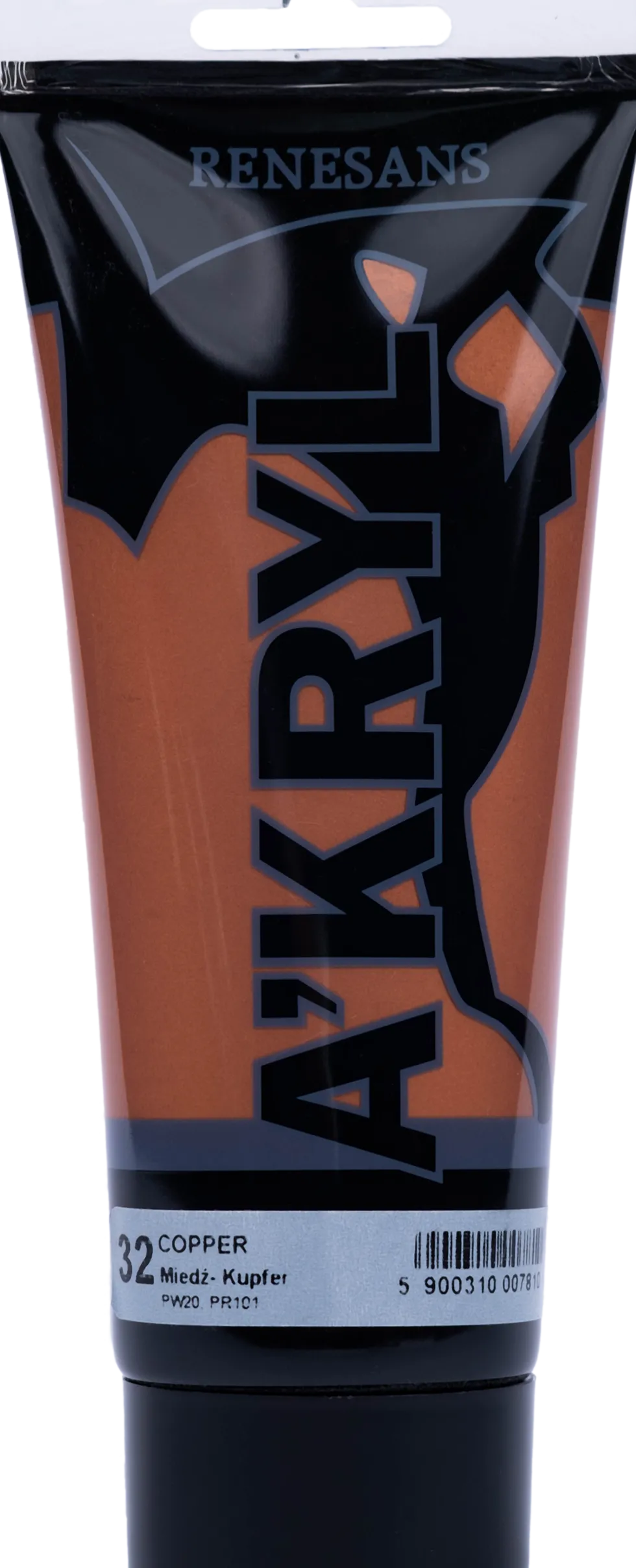 Farba akrylowa A'kryl metaliczna - Renesans - 32, copper, 200 ml