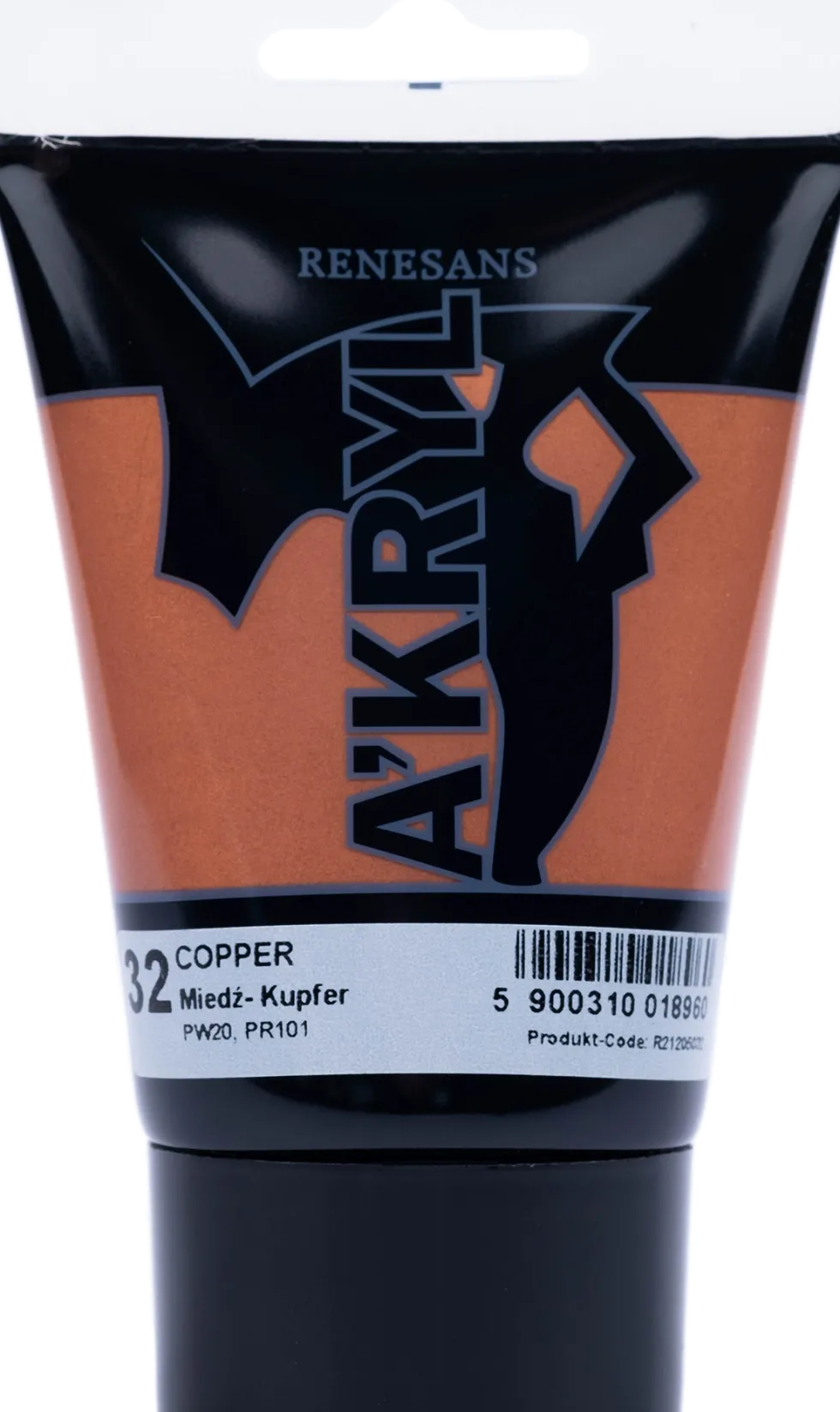 Farba akrylowa A'kryl metaliczna - Renesans - miedziana, 100 ml