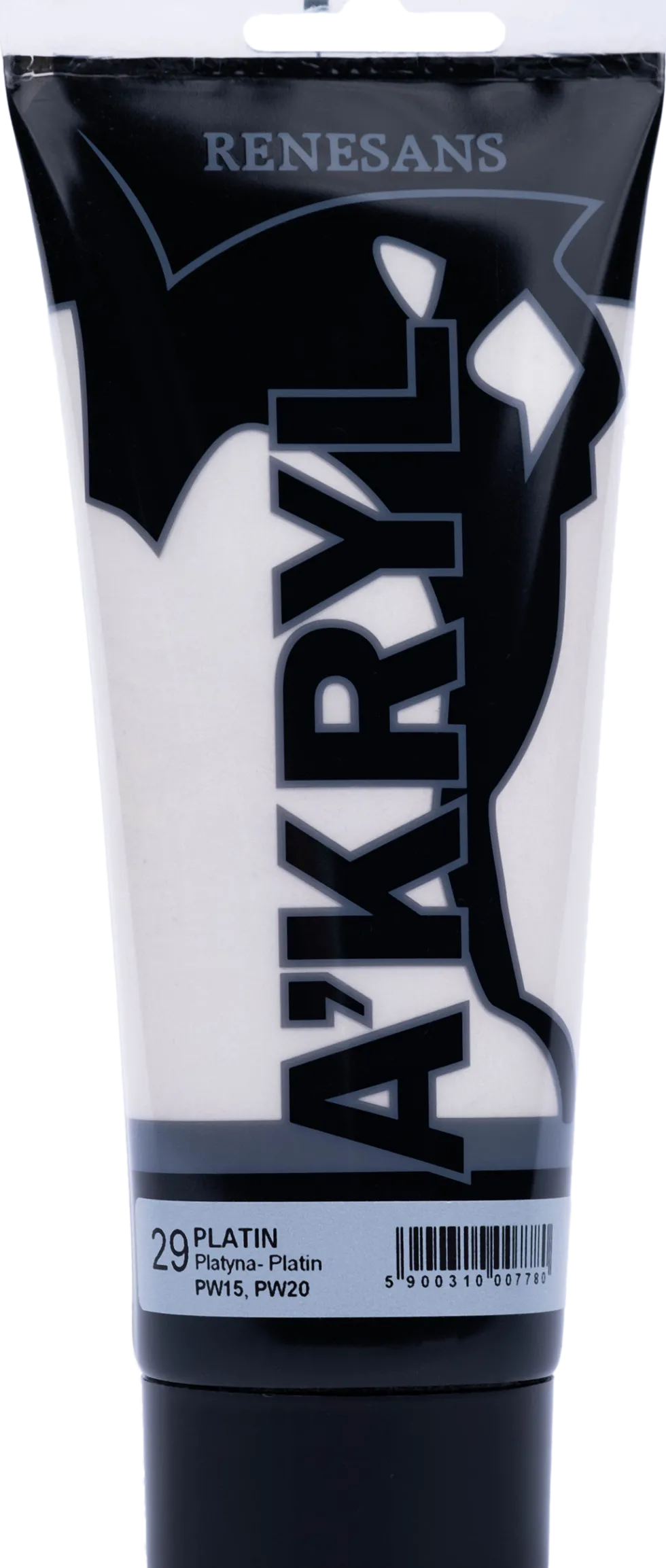 Farba akrylowa A'kryl metaliczna - Renesans - 29, platin, 200 ml