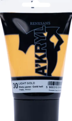 Farba akrylowa A'kryl metaliczna - Renesans - złota, 100 ml
