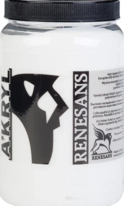 Farba akrylowa A'kryl - Renesans - 01, biel tytanowa, 500 ml