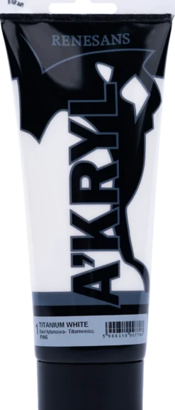 Farba akrylowa A'kryl - Renesans - biel tytanowa, 200 ml