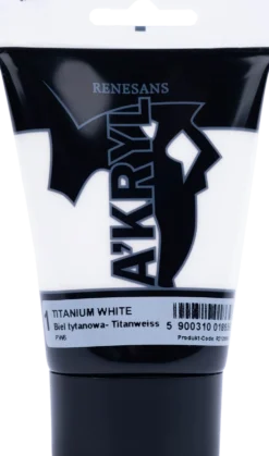 Farba akrylowa A'kryl - Renesans - biel tytanowa, 100 ml
