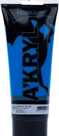 Farba akrylowa A'kryl - Renesans - błękit kobaltowy, 200 ml