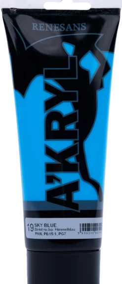 Farba akrylowa A'kryl - Renesans - błękit nieba, 200 ml