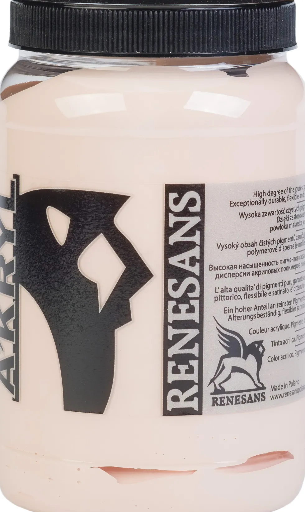 Farba akrylowa A'kryl - Renesans - 35, cielisty różowy, 500 ml