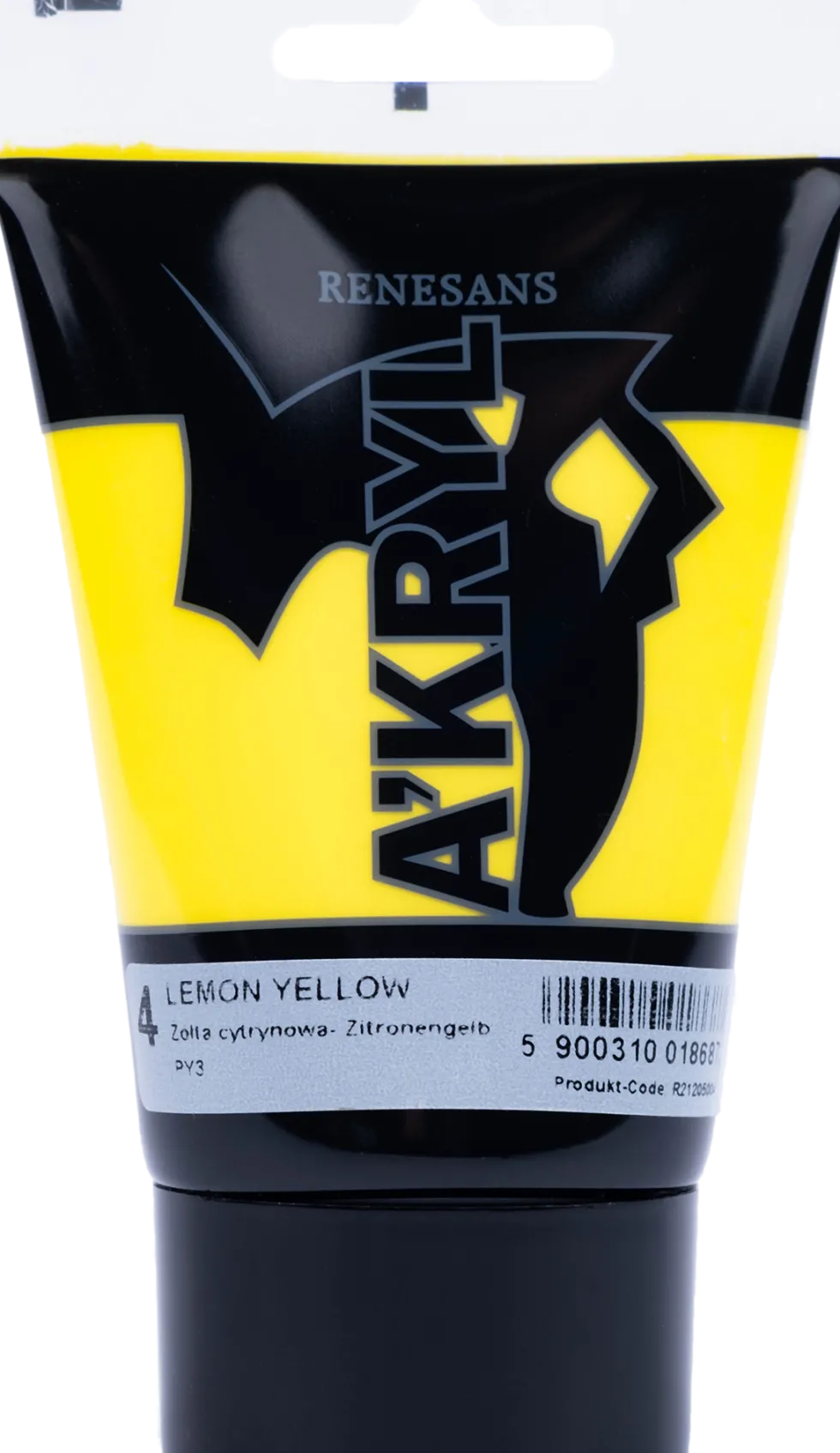 Farba akrylowa A'kryl - Renesans - żółć cytrynowa, 100 ml