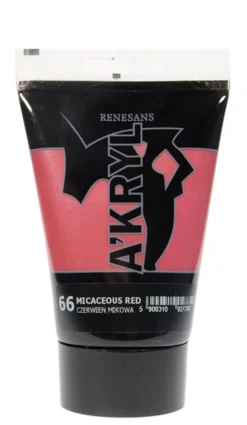 Farba akrylowa A'kryl - Renesans - czerwień mikowa, 100 ml